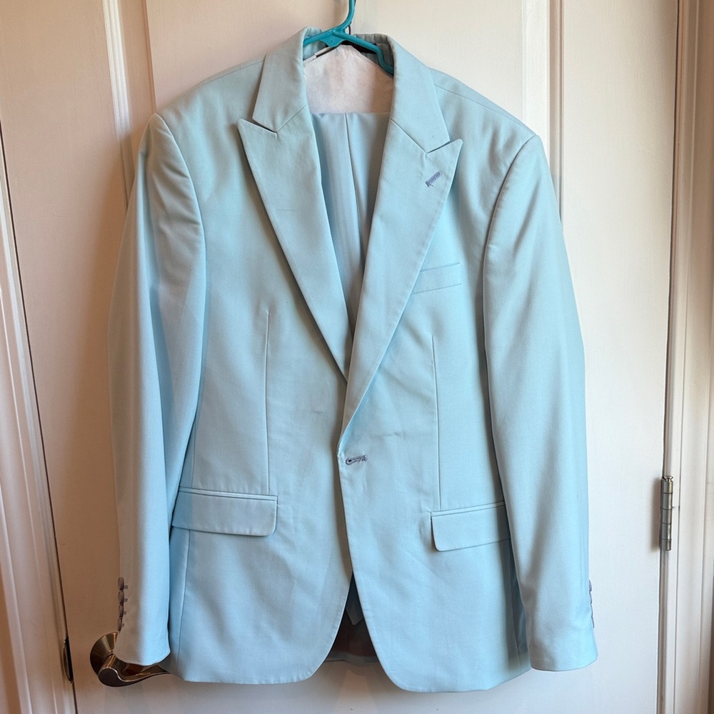 Elegant Sky Blue 3 piece suit for teen